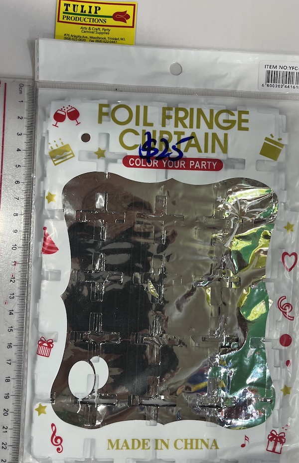 Foil Curtain Silver